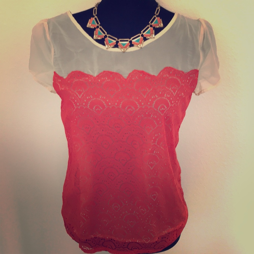 Coral Light Weight Top